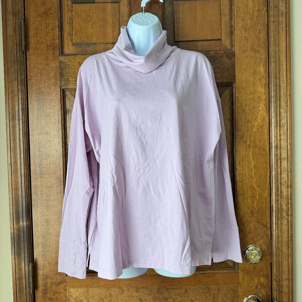 Marla Wynne Lavender Turtleneck Tunic Large